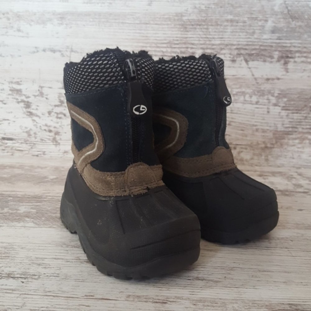 Toddler Suede & Rubber Foot Winter Boot - Size 5